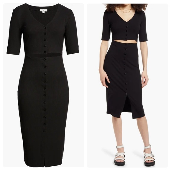 bp Dresses & Skirts - BP. Nordstrom Cutout Rib Dress